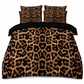 💥 50% rabatt – Geometriskt anime-sängklädesset med leopardmönster,  2–3-delat set: påslakan & örngott ✨🛌