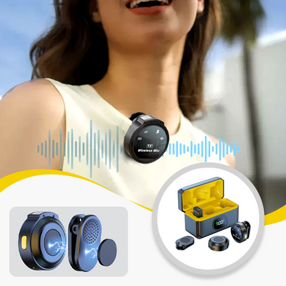 Wireless Lavalier Microphone with Noise Cancellation