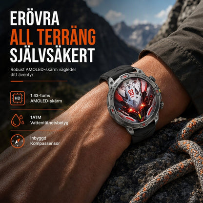 ⏳Tidsbegränsat erbjudande⏰Robust smartklocka med Bluetooth-samtal och hälsoövervakning