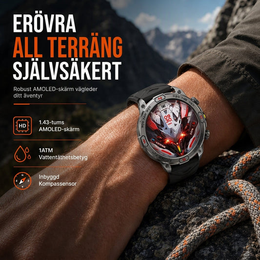 ⏳Tidsbegränsat erbjudande⏰Robust smartklocka med Bluetooth-samtal och hälsoövervakning