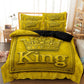 Modern King Crown 3-Piece Bedding Set