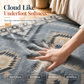 Bohemian Faux Cashmere Area Rug for Living Room and Bedroom Dust Resistant and Easy to Clean Floor Mat