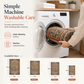 Bohemian Faux Cashmere Area Rug for Living Room and Bedroom Dust Resistant and Easy to Clean Floor Mat