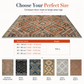 Bohemian Faux Cashmere Area Rug for Living Room and Bedroom Dust Resistant and Easy to Clean Floor Mat