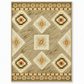 Bohemian Faux Cashmere Area Rug for Living Room and Bedroom Dust Resistant and Easy to Clean Floor Mat