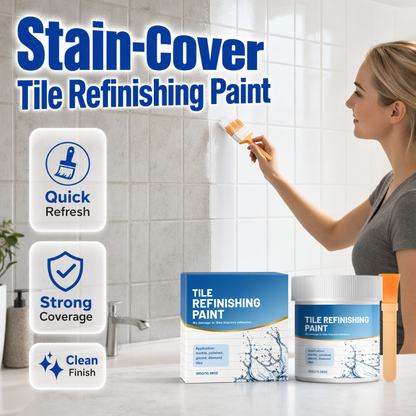💧 50% RABATT NU! 🖌️ Vit kakelfärg med pensel – fläckttäckande, vattentät & enkel applicering – förnya badrum och kök utan att byta ut ✨