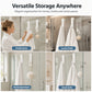 🚿 50% RABATT! ✨ Förlängda duschdörrskrokar i rostfritt stål (2-pack) – Borrfria krokar för handdukar & morgonrockar