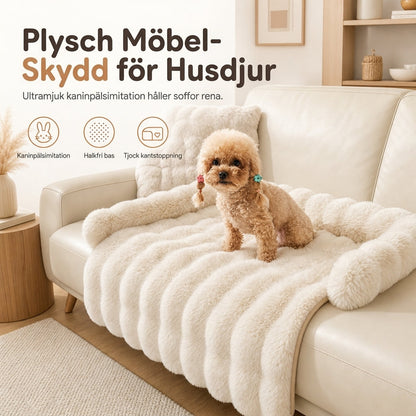 🧸50% rabatt!❄️Tjock husdjursvintermatta, mjuk konstkaninpäls med antiglidfunktion för katt och hund 🛏️