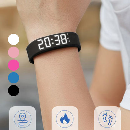 ⏰ 50% RABATT! ✨ Vibrerande väckarklocka & sportklocka – Tyst vibrationslarm, lysande display & träningsmätning