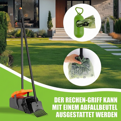 🐕 50% RABATT! ✨ Hopfällbar bajsplockare med långt skaft & kratta – Smidig & hygienisk städning för hund