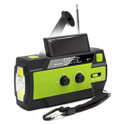 📻 50% RABATT! ✨ Multifunktionell nödvevradio med solceller, ficklampa & powerbank – 4000 mAh
