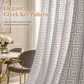 🪟 50% RABATT! ✨ Geometrisk jacquard-gardin i skir voile – Ljusfiltrerande, elegant & slitstark 🕊️