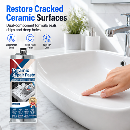 🚿 50 % RABATT NU! 🛠️ Snabbtorkande reparationspasta för kakel och keramik – epoxiharts för spruckna ytor 💧