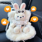🧸 50 % RABATT! 🚗 Mjuk leksaksdocka med klämma för ventilationsmunstycket – Söt bildekoration med säkert grepp ✨