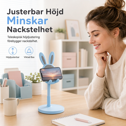 📱 50 % RABATT! 🐰 Telefonstativ för skrivbordet – Söt kanin & praktisk ✨