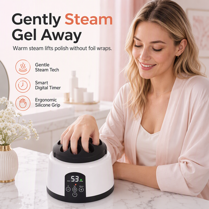💅 50% RABATT! ✨ Elektrisk Ångmaskin 36W för Skonsam Borttagning av Gellack & Akrylnaglar 🌸