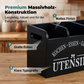 🎁 50% RABATT! ✨ Rustik Redskapshållare i Trä med 3 Fack – Köksförvaring för Bestick & Köksredskap 🪵