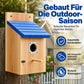 🐦 50% RABATT! ✨ Väderbeständig Fågelholk i Massivt Trä – Charmigt Fågelhus för Trädgård & Uteplats 🏡