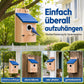 🐦 50% RABATT! ✨ Väderbeständig Fågelholk i Massivt Trä – Charmigt Fågelhus för Trädgård & Uteplats 🏡