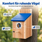 🐦 50% RABATT! ✨ Väderbeständig Fågelholk i Massivt Trä – Charmigt Fågelhus för Trädgård & Uteplats 🏡