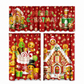 🔥50% OFF!!📢🎄 Christmas Kitchen Curtains Set – Festive Charm for Your Kitchen Windows ✨