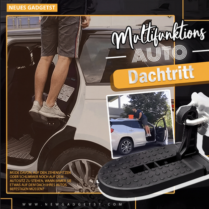🚗 50% RABATT! ✨ Multifunktionellt Fällbart Fotsteg för Bildörren – Robust Takstege & Nödsteg i Aluminium (Klarar 230 kg) 🛡️