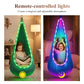 ✨ 50% RABATT! 🌈 Hänggunga / Sinnesgunga med LED-Belysning & Kudde för Barn – Mysig Hängstol & Kojgunga för Lek och Vila (Klarar 200 kg) 🧸