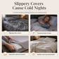 🛏️ 50% RABATT! ✨ Quiltad Sängkappa i Sammet med Spetskant & Halkskydd – Lyxigt & Värmande Sängöverkast 💤