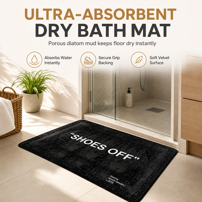 🛁 50% RABATT! ✨ Snabbabsorberande & Halkfri Badrumsmatta i Kiselgur – Mjuk & Snabbtorkande Badmatta 💧