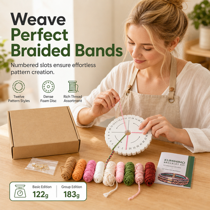 📢📢 50% RABATT🧵 DIY Flätningskit för snören och armband – Komplett set för vuxna & nybörjare