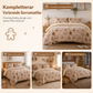 🍁 50% RABATT 🛏️ Tjockt varmt 3-delat bäddset, mönstertryckt för höst och vinter🌰