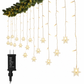 ❄️ 50% RABATT! ✨ LED Snöflinga Gardinbelysning – Vattentät & festlig dekoration ✨