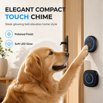 🐾 50% RABATT! 🔔 Trådlös Touch-Dörrklocka för Husdjur – Lär Din Hund/Katt Signalera Enkelt ✨