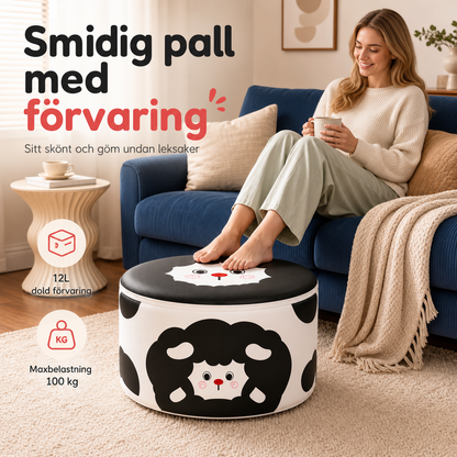 ✨🔥Multifunktionell förvaringspall i retrostil för hall och vardagsrum🪑