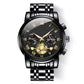 Lyxig design Dodecagon Quartz Watch Ny multifunktionell armbandsur för män