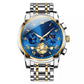 Lyxig design Dodecagon Quartz Watch Ny multifunktionell armbandsur för män