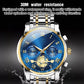Lyxig design Dodecagon Quartz Watch Ny multifunktionell armbandsur för män