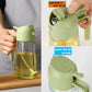 ✨💕2 i 1 oljespruta och dispenser i glas---😘50%procent rabatt på heta erbjudanden