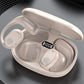 99H livstid, benledande Bluetooth-headset med riktig öronkrok.