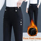 [Trevlig Present] Elastisk Varm Plysch Tajta Jeans för Kvinnor